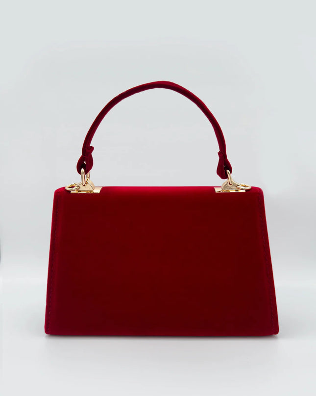 Red Shoulder Bags Golden Chain - VOLDRI