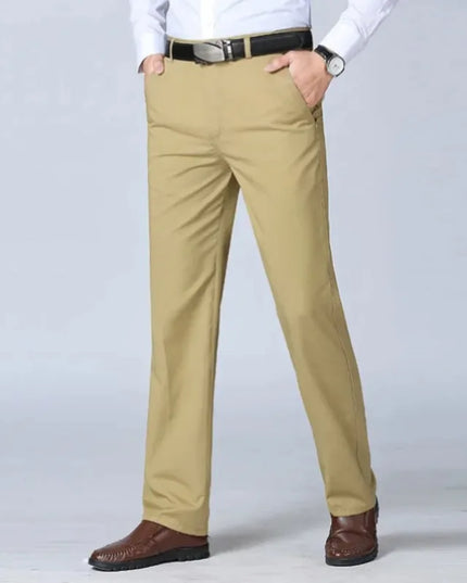Voldri Men's 100% Cotton Casual Trousers - Loose Fit Khaki Pants -   | Stylish & Elegant Fashion by Voldri