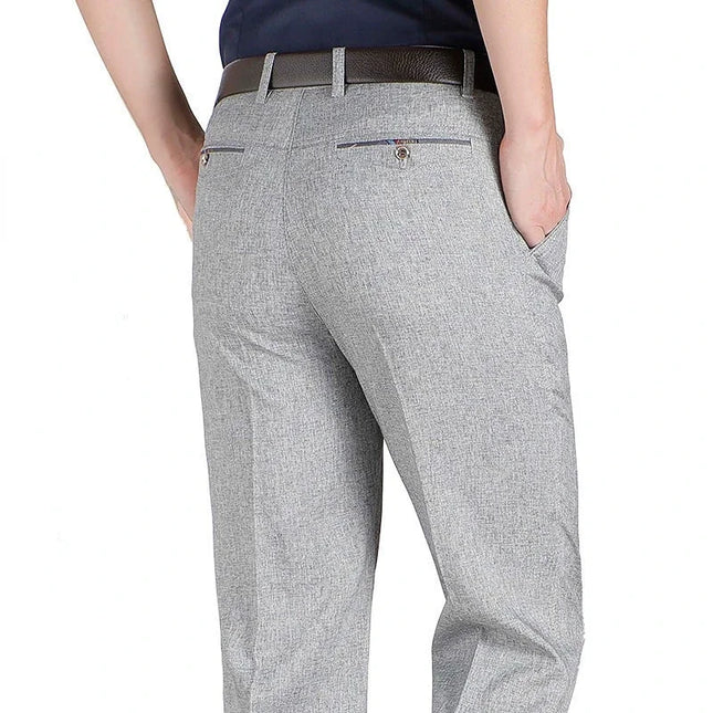 Voldri Men's Plus Size Business Pants - Stretch Loose Fit for Office -   | Stylish & Elegant Fashion by Voldri
