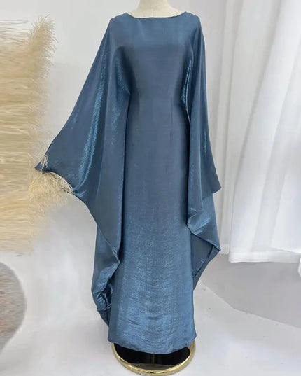 Satin Khimar Abaya