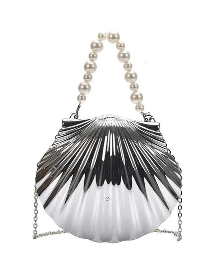 Acrylic Shell Shaped Evening Clutch - VOLDRI