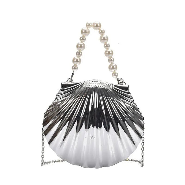 Acrylic Shell Shaped Evening Clutch - VOLDRI