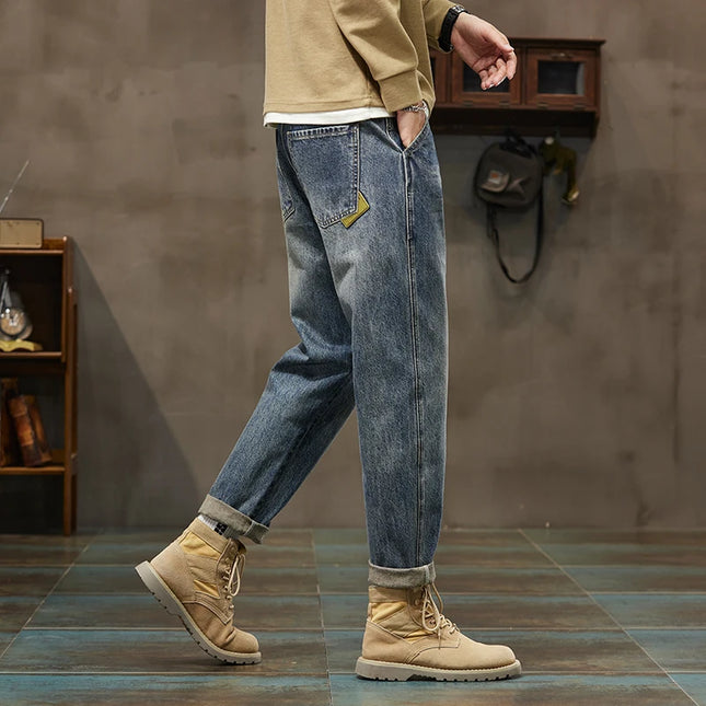 Voldri Men's Cotton Harem Pants - Retro Baggy Street Style -   | Stylish & Elegant Fashion by Voldri