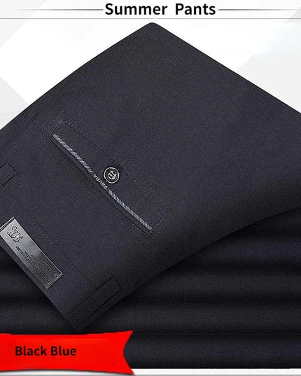 Voldri Men's Classic High Waist Business Suit Pants - Spring Summer Style -   | Stylish & Elegant Fashion by Voldri