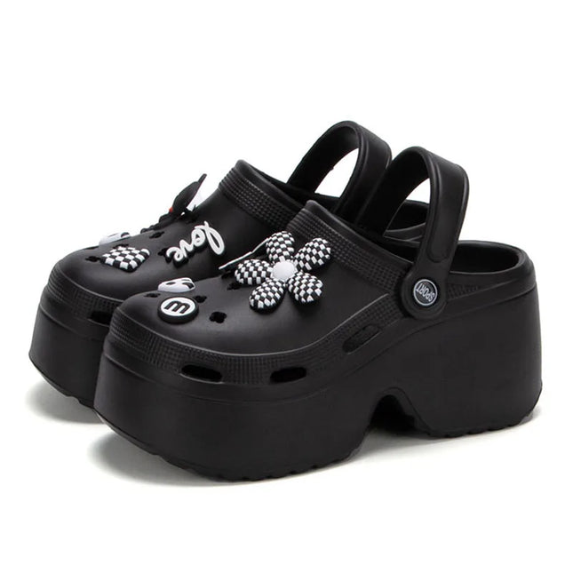 Chunky Platform  Slides Sandals