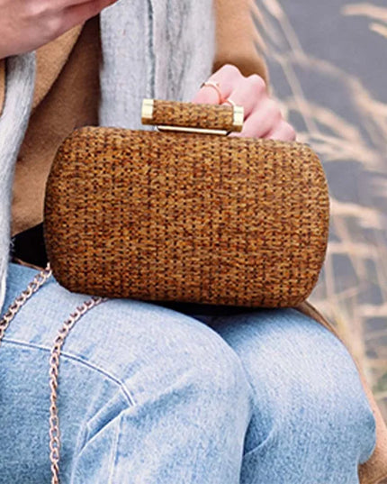 Straw Summer Clutch Bag - VOLDRI