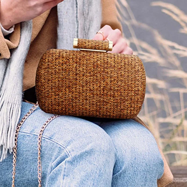 Straw Summer Clutch Bag - VOLDRI