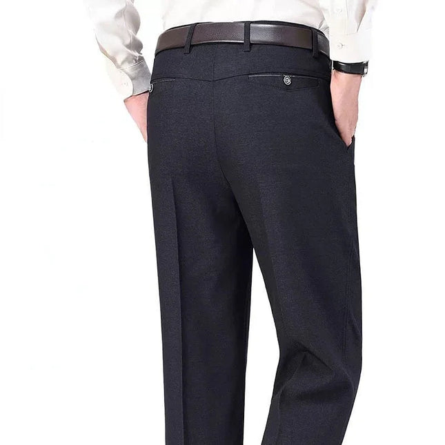 Voldri Men's Plus Size Business Pants - Stretch Loose Fit for Office -   | Stylish & Elegant Fashion by Voldri