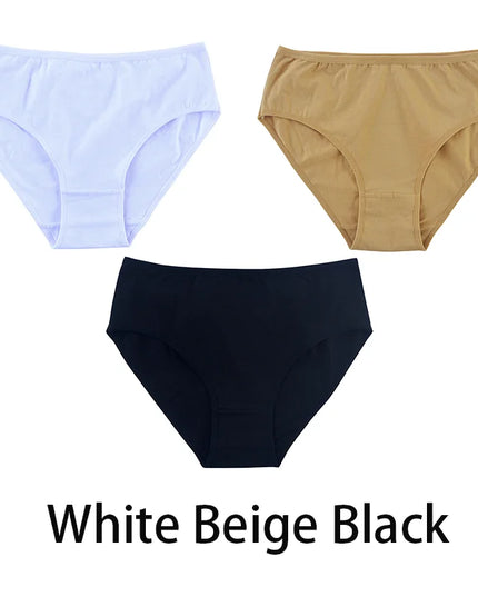 3PCS/Set Solid Color Briefs Underpants - VOLDRI