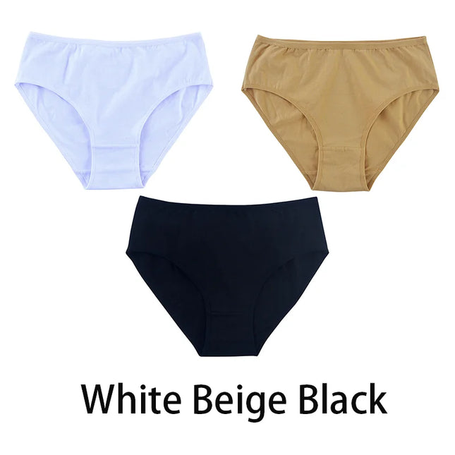 3PCS/Set Solid Color Briefs Underpants - VOLDRI