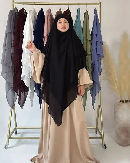 Three Layers Chiffon Niqab