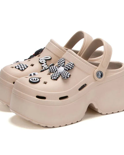 Chunky Platform  Slides Sandals