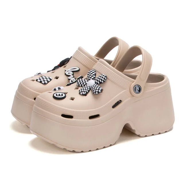 Chunky Platform  Slides Sandals