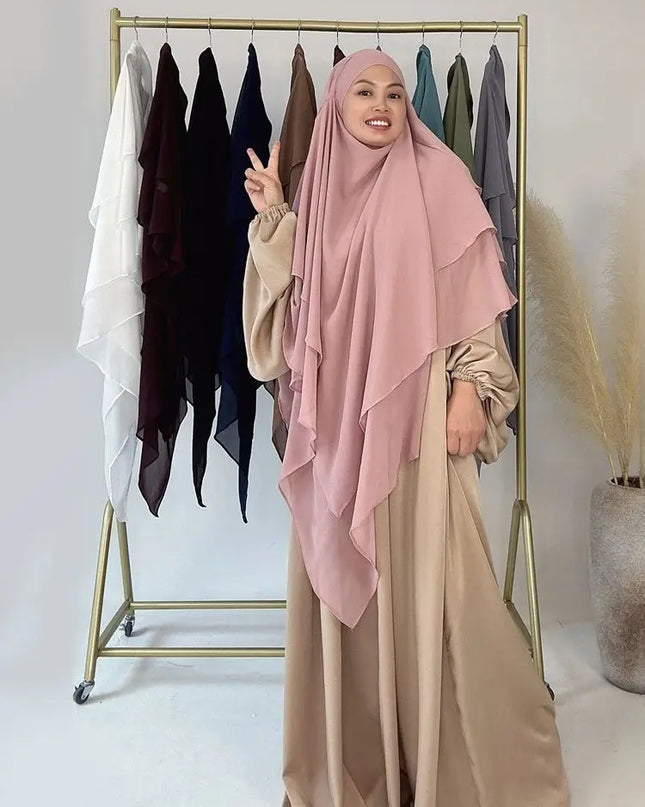 Three Layers Chiffon Niqab