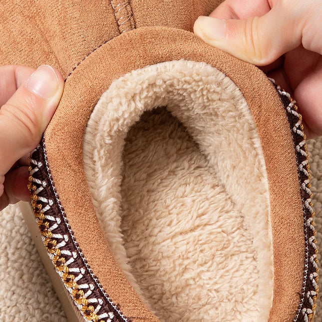 Plush  Embroider Slippers