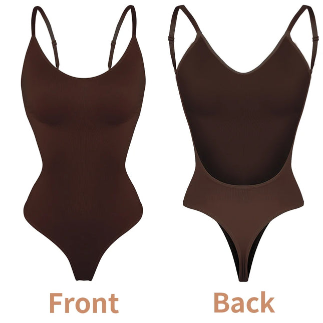 Low Back Bodysuit Tummy Control Shapewear - VOLDRI