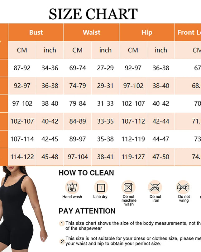 Full Body Shapewear Bodysuit - VOLDRI