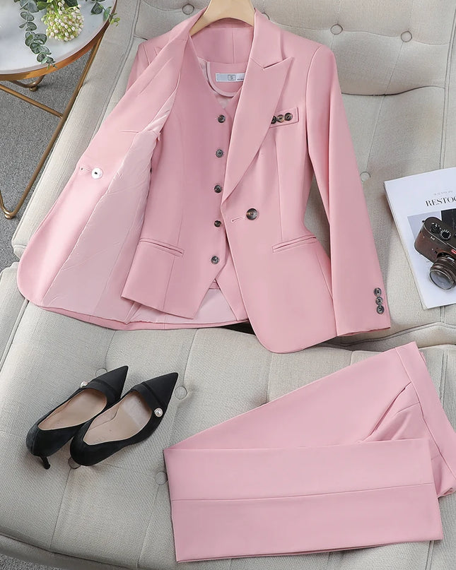 Vest Blazer Jacket and Pant Suit - VOLDRI