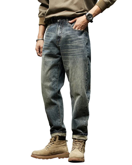 Classic Men's Harem Jeans Autumn New Style Fashion Retro Loose Jeans Street Hip Hop Y2kbaggy Work Pants -   | Stylish & Elegant Fashion by Voldri