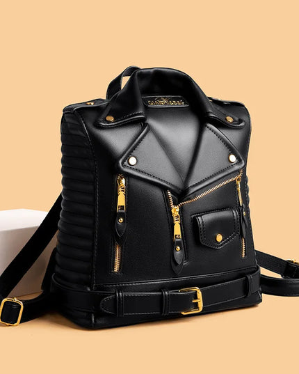 Punk Leather Backpack - VOLDRI