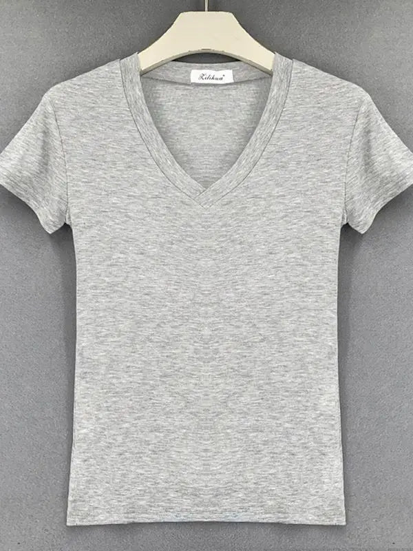 Casuals Sexy V-neck Tshirt - VOLDRI