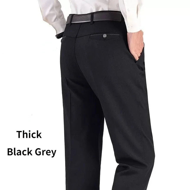 Voldri Casual Men's Business Pants - High Waist, Loose Fit, Plus Size -   | Stylish & Elegant Fashion by Voldri