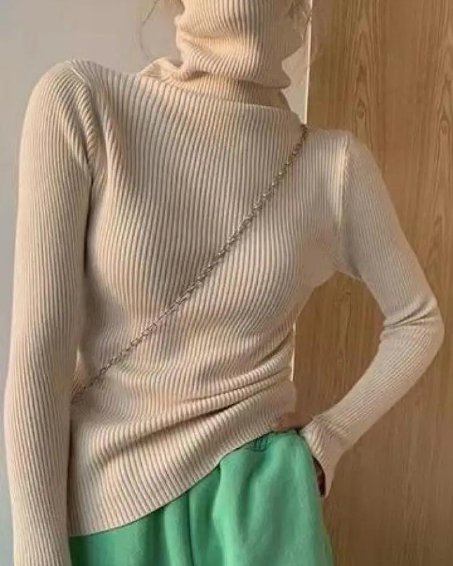 Elegant Turtleneck Sweater - VOLDRI