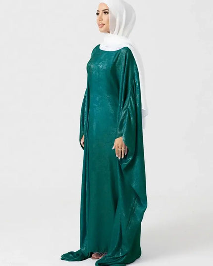 Satin Khimar Abaya