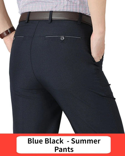 Voldri Men's Casual Suit Pants - Classic Stretch Trousers for All Seasons -   | Stylish & Elegant Fashion by Voldri