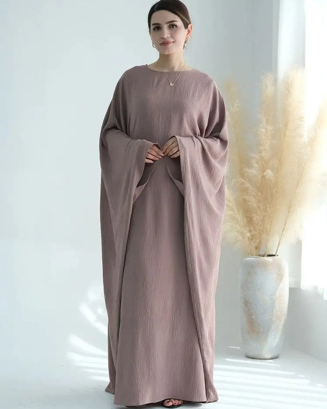 Cotton Linen Khimar Abaya