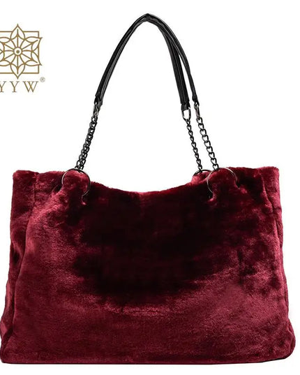 Plush Tote Handbag - VOLDRI