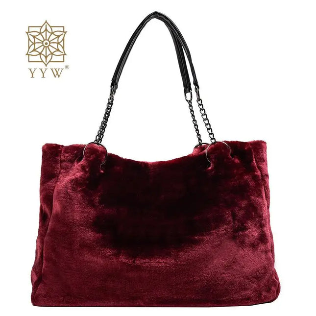 Plush Tote Handbag - VOLDRI