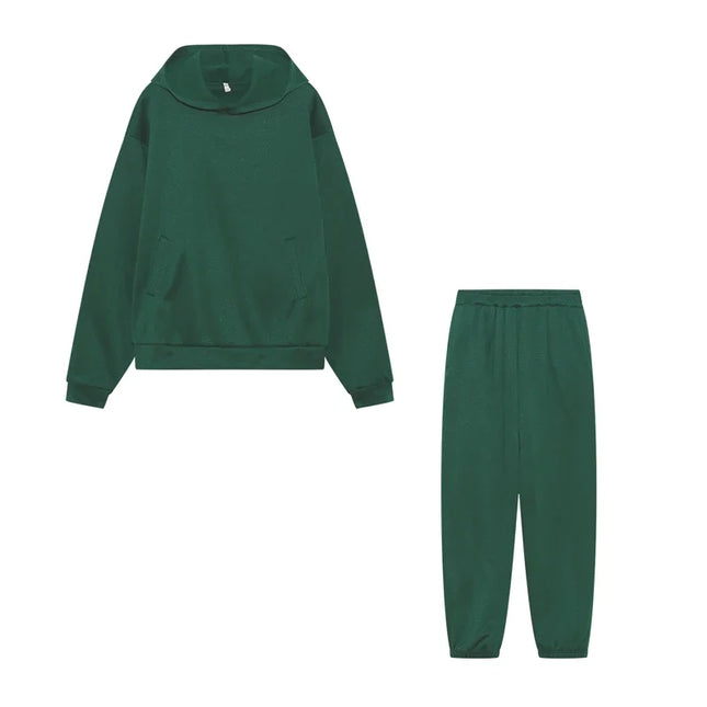 Sweater Pants Two-piece Cap Suit