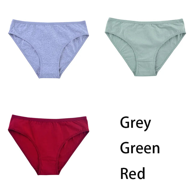 3PCS/Set  Classic Seamless Briefs Panties - VOLDRI