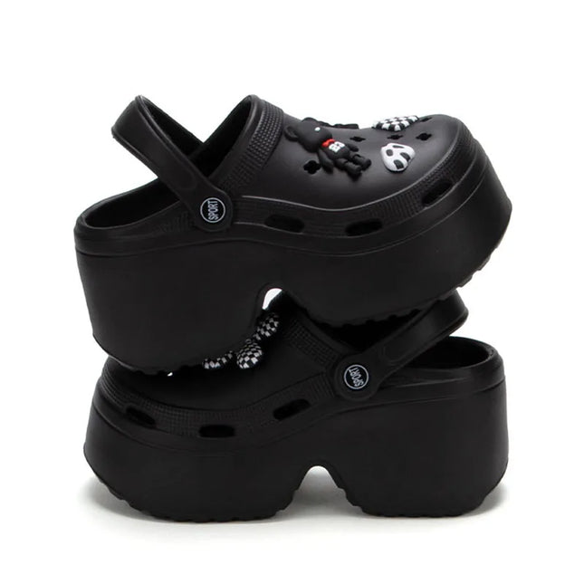 Chunky Platform  Slides Sandals