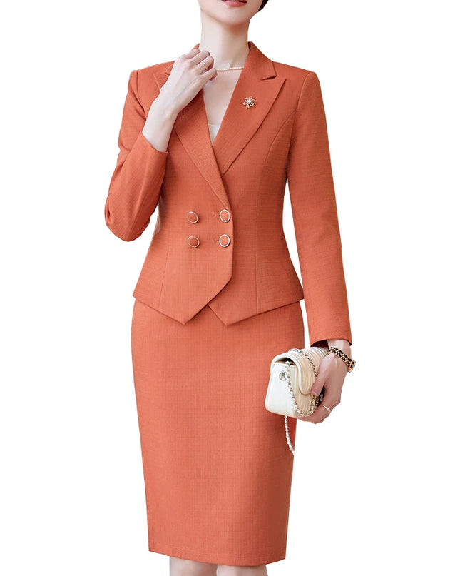 Blazer Skirt Suit Wear - VOLDRI