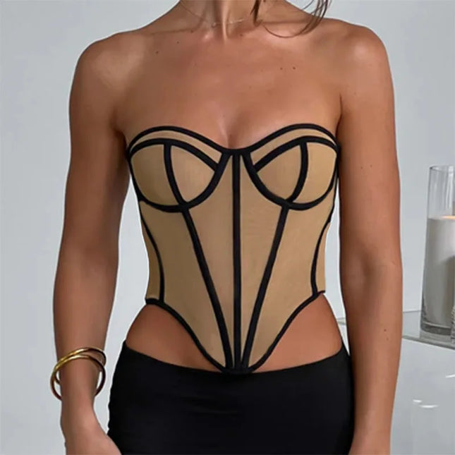 Backless Corset Top - VOLDRI