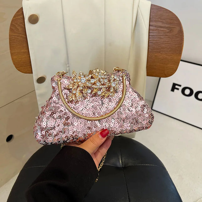 Luxury Rhinestones Glitter Dinner Bag - VOLDRI