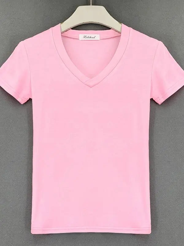 Casuals Sexy V-neck Tshirt - VOLDRI