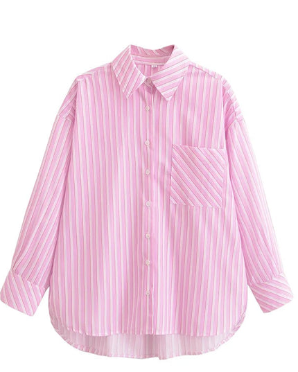 Casual Vintage Striped Shirts - VOLDRI