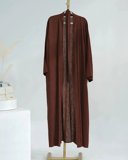 Cotton  Kimono Open Abaya