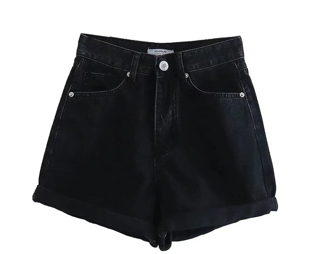 Vintage Casual Denim  Shorts - VOLDRI