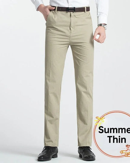 Voldri Men's Classic Casual Cargo Pants - 100% Cotton High Waist -   | Stylish & Elegant Fashion by Voldri