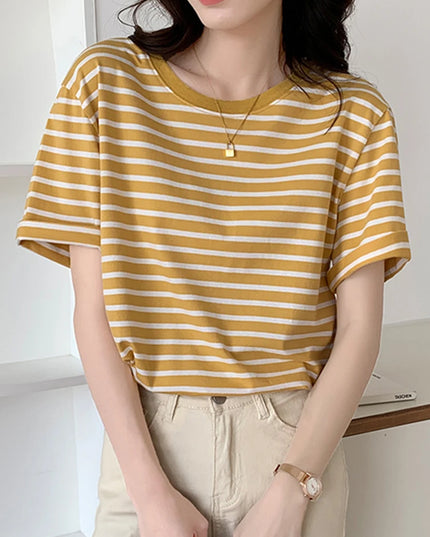 Casual Striped Tshirt - VOLDRI