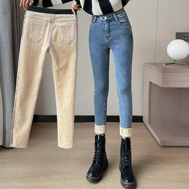 Thick Velvet  skinny Jeans - VOLDRI