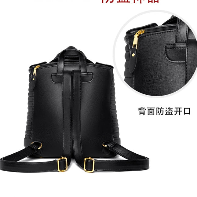 Punk Leather Backpack - VOLDRI