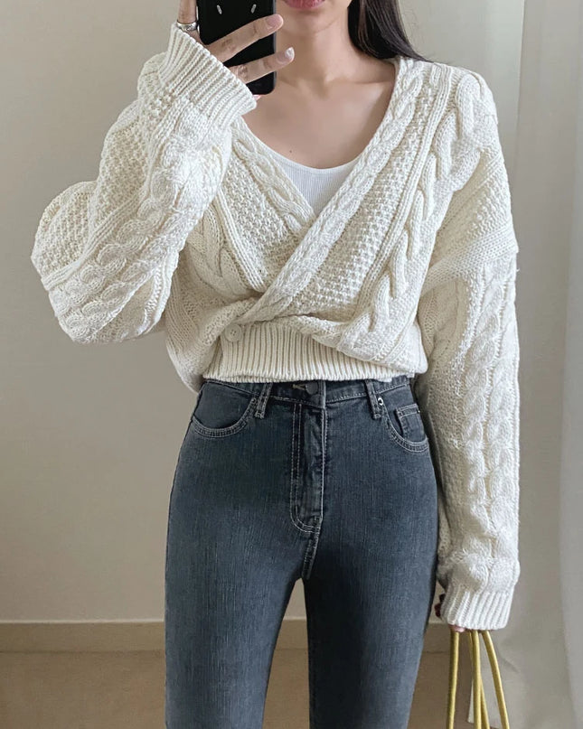 Knitted  Sweater Tops - VOLDRI