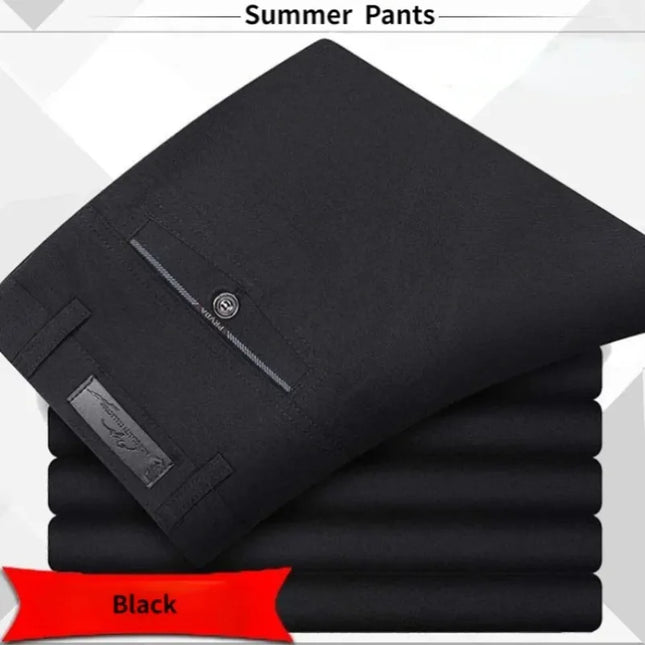 Voldri Men's Classic High Waist Business Suit Pants - Spring Summer Style -   | Stylish & Elegant Fashion by Voldri