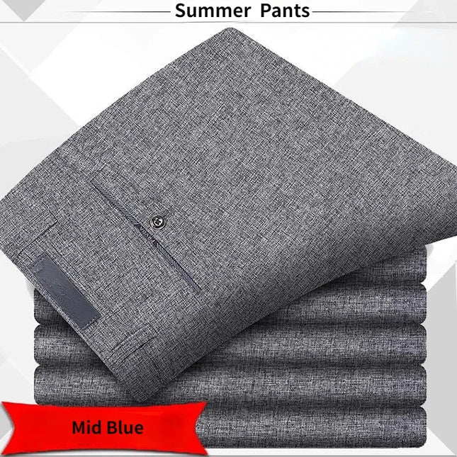 Voldri Men's Classic High Waist Business Suit Pants - Spring Summer Style -   | Stylish & Elegant Fashion by Voldri