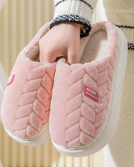 Toe Wrap up Fluffy Slippers